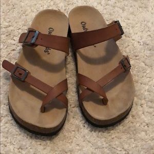 NWOT boutique slip on sandals